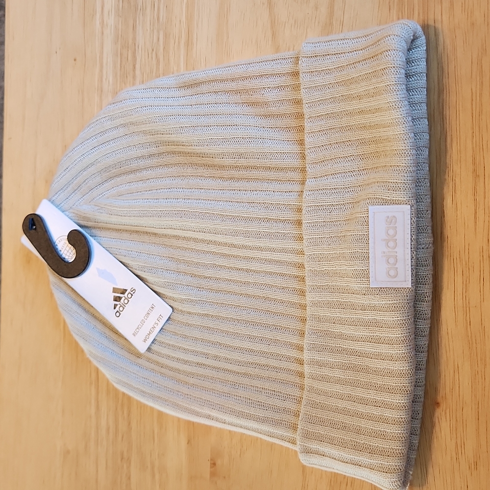 Adidas Recycled Content Beige/White Beanie